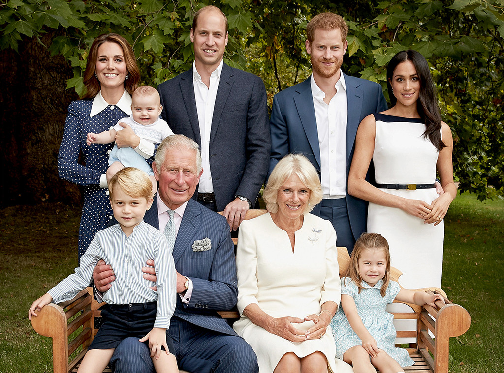 Prince Charles, Camilla, Prince Willliam, Kate Middleton, Prince George, Princess Charlotte, Prince Louis, Prince Harry, Meghan Markle